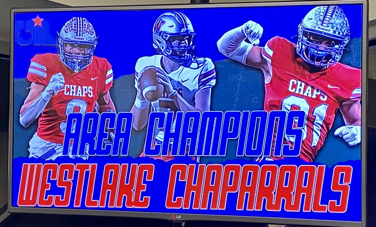 Westlake_Nation's tweet image. Area Champs! Westlake defeats New Braunfels 45-14 to advance to the Region Semifinal on Friday, November 25th at 2pm at Alamo Stadium. The win marks Westlake Football’s 52nd consecutive win. #GoChaps