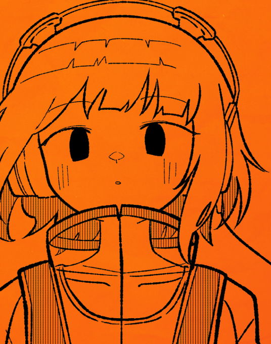 「bangs orange theme」 illustration images(Latest)｜2pages