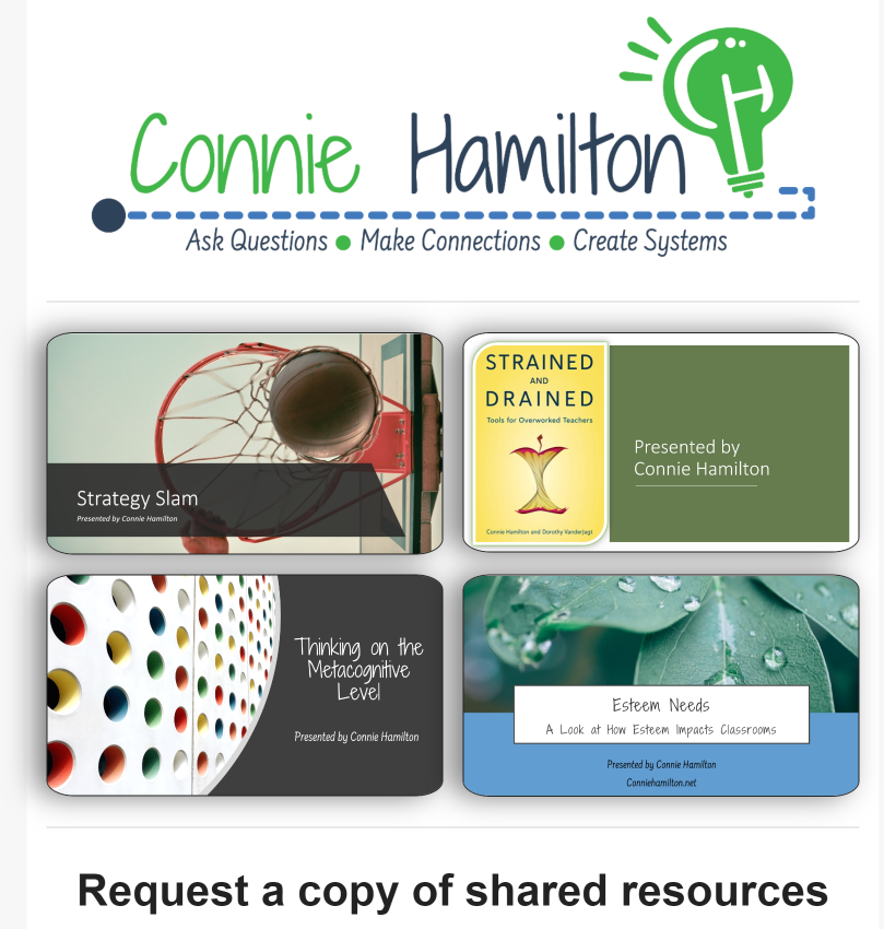 conniehamilton's tweet photo. If you missed the STRATEGY SLAM session or weren't able to attend #NYSCATE22 this year, here are all the resources for all the sessions I'm leading.
https://t.co/BQV5V1qfzD
#HackingQs https://t.co/kWv42j7OG6