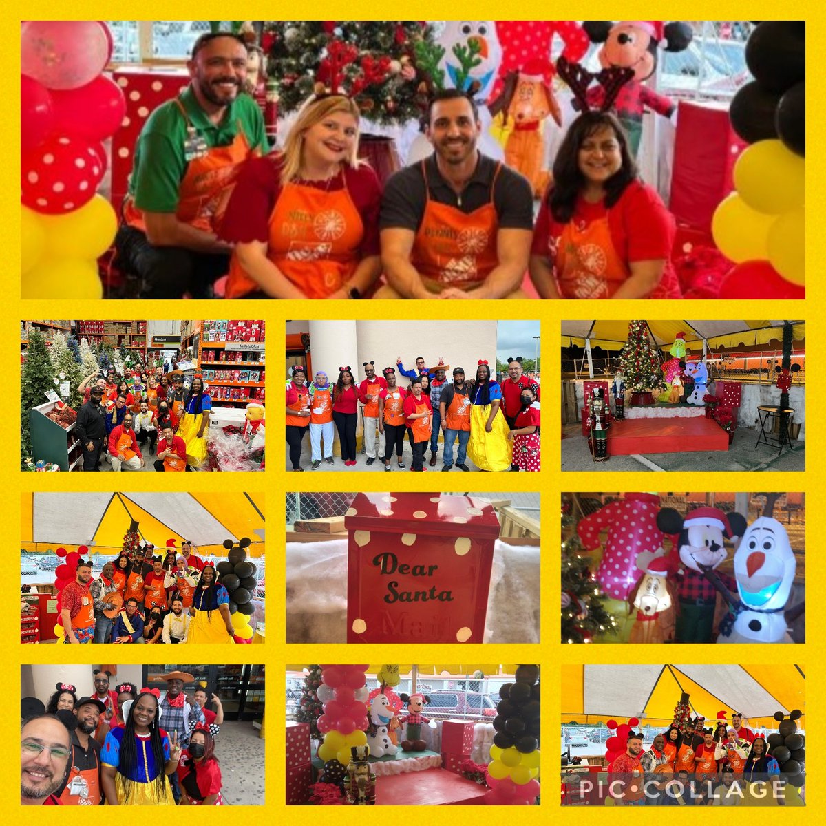 Thank you to the District team D84 for coming out to spread some Holiday cheer🧡💛🖤❤. All Disney characters showed up as well😊. Happy Holiday's from store <a href="/0207/">ﾁﾜﾜ</a> to all of you.