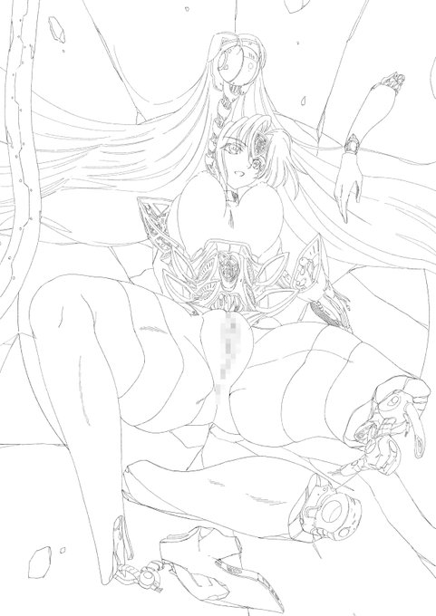 KOS-MOSさんの清書は終わったので後は線の漏れが無いか描き足す所が無いか確認のために一拍置いてから塗りに入ろうと思います。
あと規約変更の事もあるので今回は非公開にしようと思いますスミマセンm(_ _)m https://t.co/DIED6oLMyA 