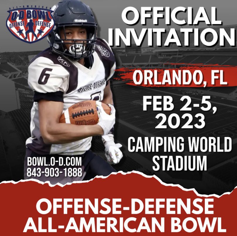 Wrangler Guilliams (@wranglerguilli2) on Twitter photo I’m very greatful to receive an invite to the Offense-Defense All American bowl in Texas and Florida #hardwork <a href="/ODFootballCamps/">Offense-Defense Football</a> I’m very greatful to receive an invite to the Offense-Defense All American bowl in Texas and Florida #hardwork <a href="/ODFootballCamps/">Offense-Defense Football</a>
