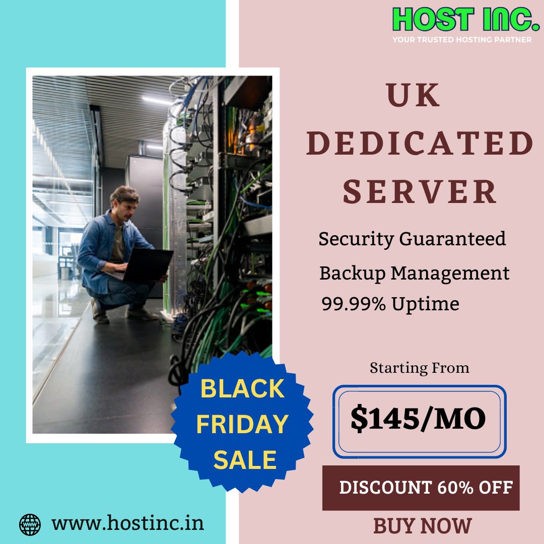 im_Hostinc's tweet photo. Launch your project with highly efficient Uk dedicated server starting from $145/month. Buy Uk dedicated server with 60% off on black friday sale.

Visit at - https://t.co/WtNFxYVzl1

#blackfridaysale #blackfridaydeals #blackfriday #dedicatedserversale #uk #ukdedicatedserver https://t.co/8qWOM8NSIH