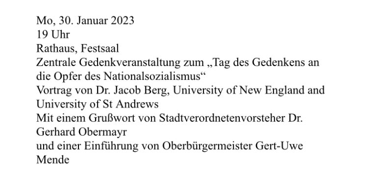 For any of my German friends and colleagues….I’ll be speaking about territoriality, propaganda, and the SA in Wiesbaden. If you are free on 30 January, come along for my guest lecture for the ‚Tag des Gedenkens an die Opfer des Nationalsozialismus‘. Details below: