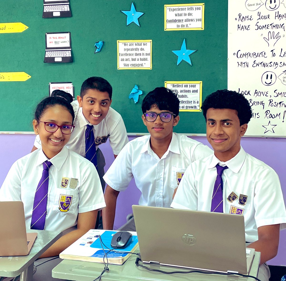 BSC_SSClubs's tweet photo. #BSCDebate are back in action with physical debating tournaments and we couldn’t be more thrilled! 

Imadh, Himayath, Sanhida and Dilari on a Friday evening starting at the #VoiceIt tournament! One win for the day! @BSColomboLK @BSC_Principal @BSC_SSHead #GoBSC 🎉🏆 #Debating https://t.co/7pW0l4TqCH