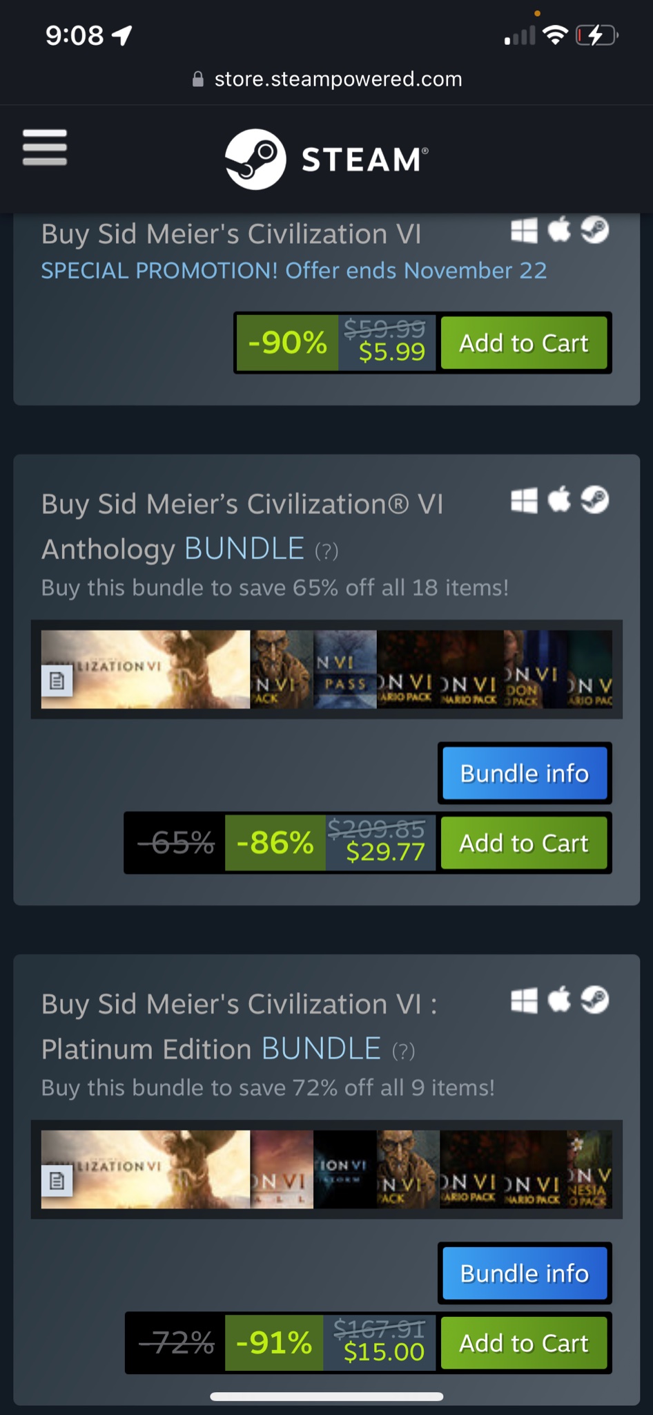 Grim Hopeful on Twitter "CivGame Guys, Civ 6 is like 6 bucks for the