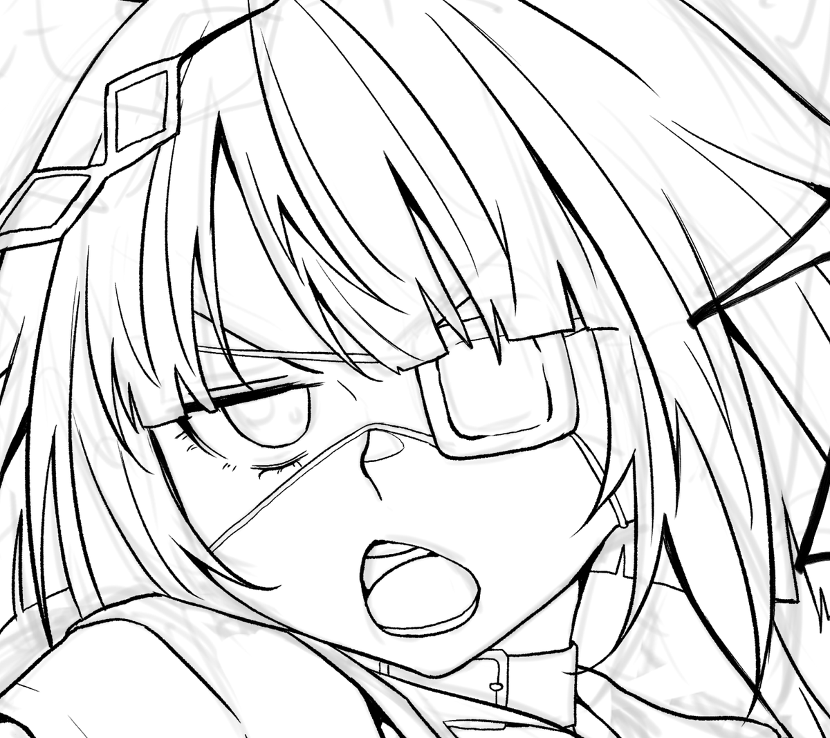 中二病めぐみんのチンピラ感を出すために少し口をひん曲げてみてはどうだろうかという試み。 