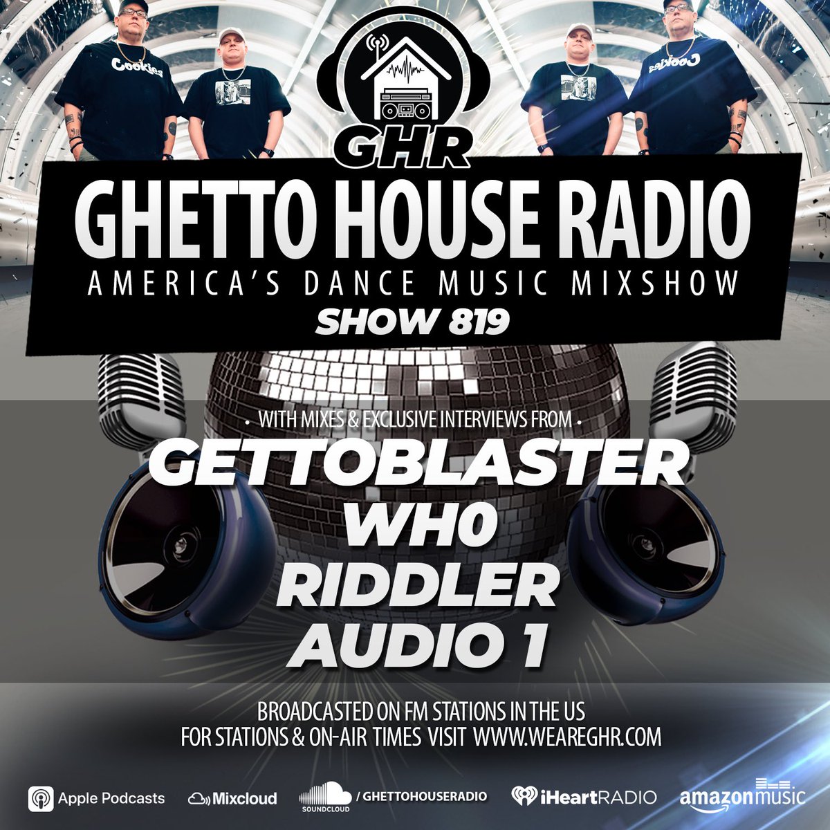 ghettohouse's tweet photo. Back with another one! @gettoblasterdj @thisiswh0 @djriddler and @djaudio1 in the mix. Listen tonight @wild949 12a-2a PST. #gettoblaster #wh0 #dj #radio #dancemusic #mixshow
LISTEN
https://t.co/wxUEmdt6LN https://t.co/DfbETXsJOk