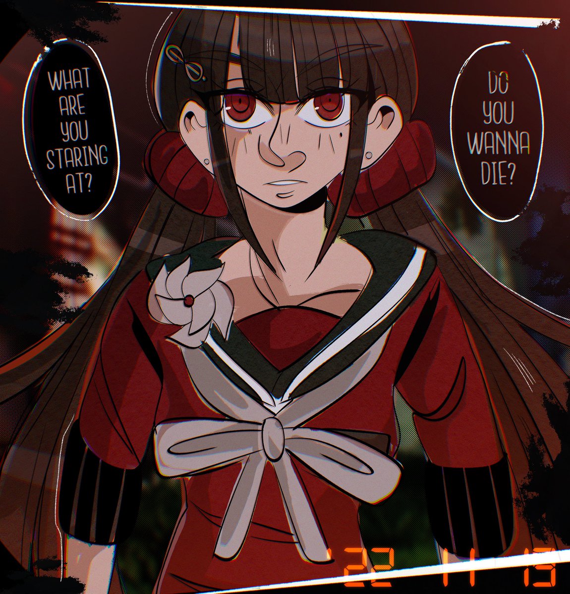 itsmaiphoeniix's tweet photo. POV : when you hang out with Maki roll in #Danganronpav3 more like ♥️✨ #19Nov2022 glad I rested well now I feel productive with Art soon after long jetlag and exhaustion I faced lately …. #makiharukawa #ultimateassassin #Killingharmony #procreateart https://t.co/uxZ6imS2CE