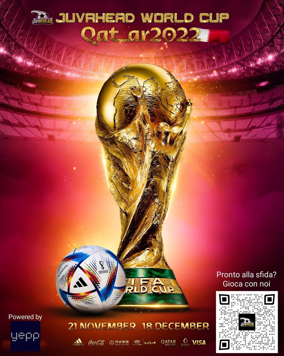 AheadJuv's tweet photo. ATTENZIONE!!!
È nata la prima Coppa del Mondo #JuvAhead , la #JUVAHEADWORLDCUP 2022.
Vuoi provare ad essere tu il primo vincitore?
Cosa stai aspettando?Domani si comincia..
Scannerizza il QR Code in basso a dx nell'immagine e unisciti a noi..
Ti basterà indovinare gli esiti ⬇️ https://t.co/rgzjFRAB6Z