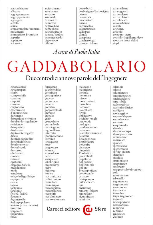 Non riesco a simultanare il mio morulato giubilo. 

<a href="/Caroccieditore/">Carocci editore</a> ’Gaddabolario' di #CarloEmilioGadda a cura di #PaolaItalia