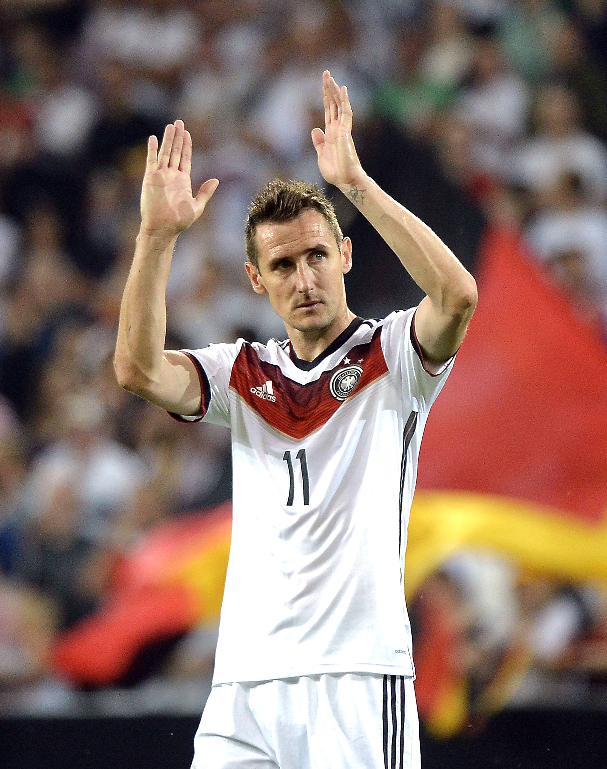 Miroslav Klose World Cup 2014 Jersey Sticker for Sale by Zgjimi17