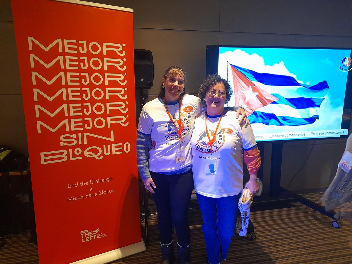 De #Barcelona a #Berlín, las cubanas <a href="/anaposada007/">ANA POSADA LEE</a> y <a href="/ClaudiaxCuba/">Claudia</a> presentes en el Encuentro Regional de Cubanos Residentes en Europa, junto a connacionales de 16 países.

La Patria crece y se fortalece #JuntosXCuba