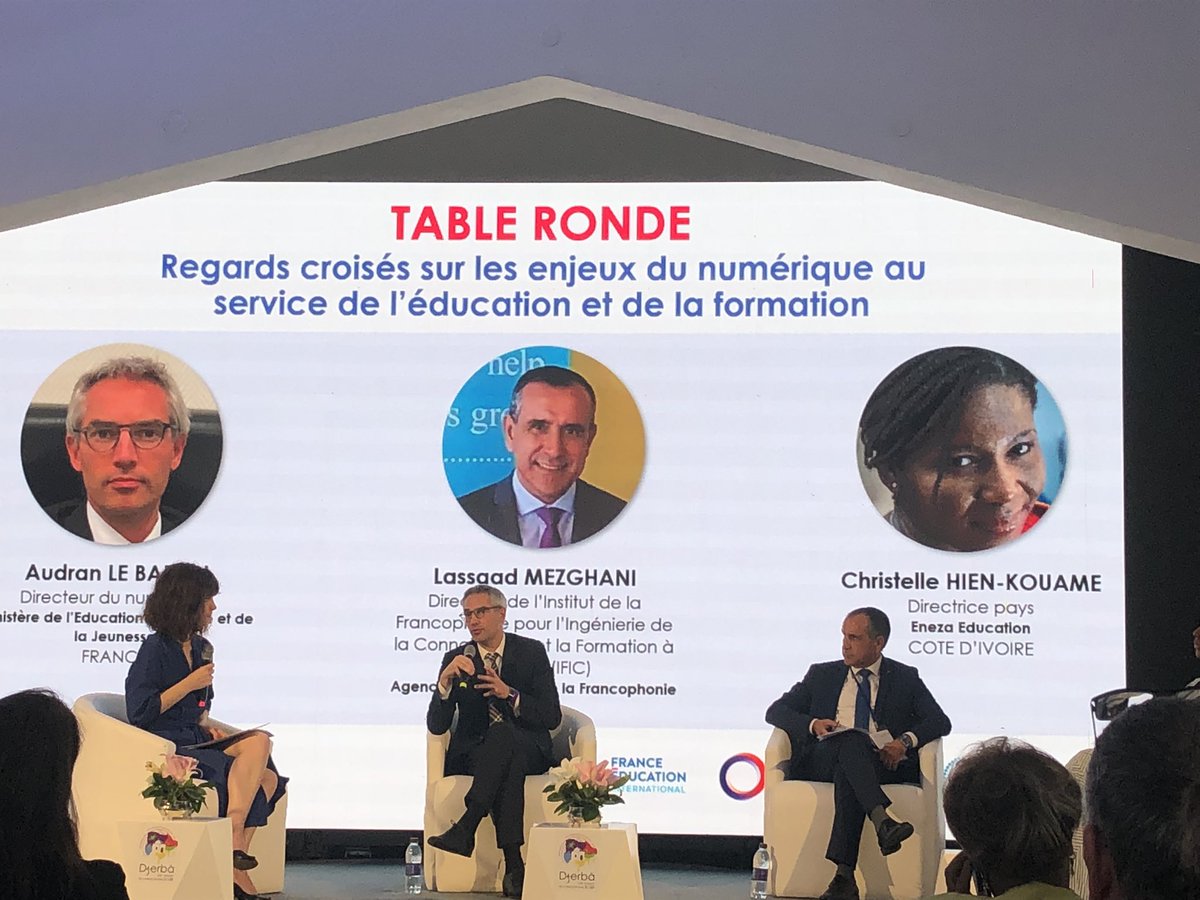 « Nos communs : connaissance et le français. le numérique doit favoriser cela et diffuser les valeurs que porte notre langue» <a href="/audranlebaron/">Audran Le Baron</a> <a href="/education_gouv/">Ministère Éducation nationale</a> <a href="/LeLibreEdu/">Le Libre Éducatif</a> <a href="/Edu_Num/">Éducation Numérique</a> <a href="/businessfrance/">Business France</a> 
#edtech #Francophonie 
#Djerba2022 <a href="/DjerbaFR2022/">Sommet de la Francophonie de Djerba 2022</a> <a href="/FranceTn/">La France en Tunisie 🇫🇷🇪🇺</a> <a href="/sgAFINEF/">AFINEF</a> <a href="/EdtechFrance/">EdTech France 🇫🇷🇪🇺</a>