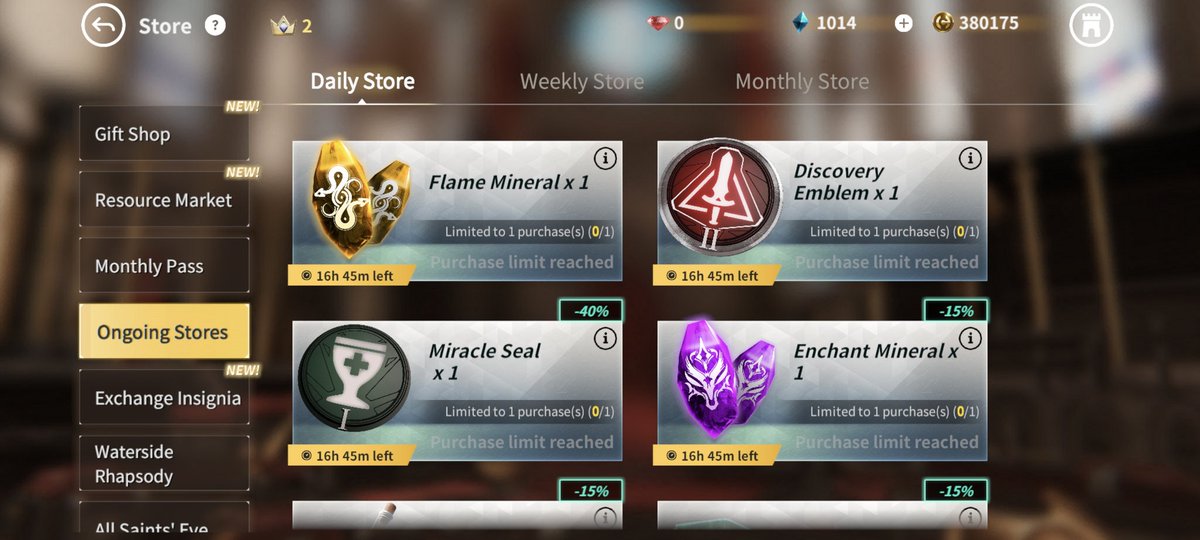 naruchart's tweet photo. @RiseofEros Buy Stamina Potion in Daily Store Plsss. https://t.co/v7uPZNIv3L