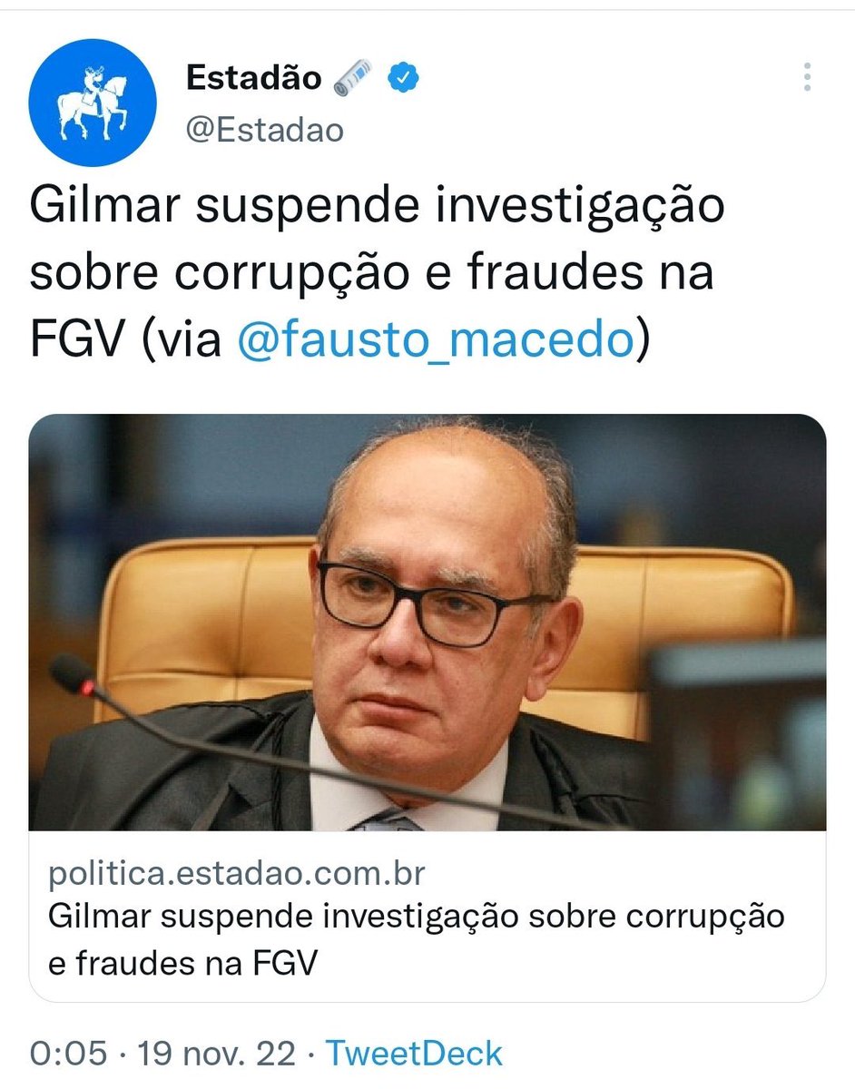 É inacreditável. Ele barrou lá de Portugal??