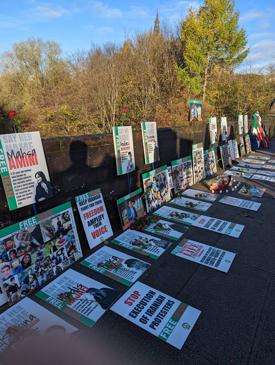 All set to start the rally in an hour.

#MahsaAmini 
#آبان_ادامه_دارد
#ps752justice