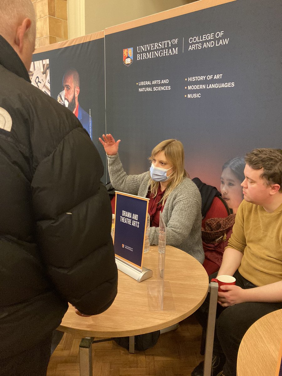 cfrenchtweeting's tweet image. Our team inc @Gheorghe_L_W are speaking @unibirmingham PG open day today about our MA and PhD by research and our new MA Performance Practices: Applied Artists @BirminghamDrama birmingham.ac.uk/postgraduate/c…
