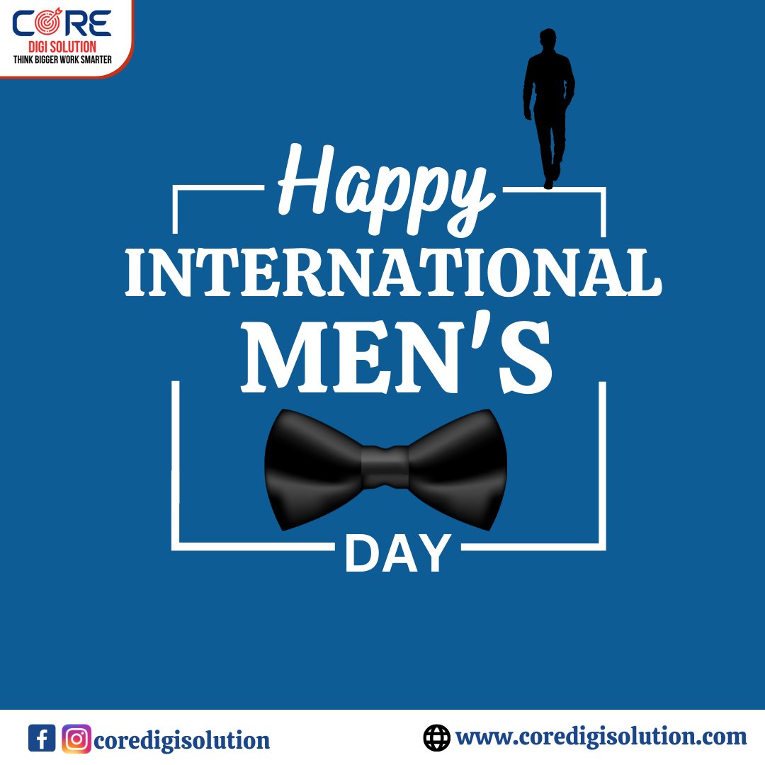coredigisolutio's tweet photo. This #InternationalMensDay, tag the men in your life to remind them that their health comes first too!
.
.
.
For More Detail:-
Call us on 9517474027
Visit:- https://t.co/Y8CliXK8Bo
.
.
#coredigisolution #happymensday #mensday
#MensDay #InternationalMensDay #Men #GenderEquality https://t.co/W7S9VxH5Ap