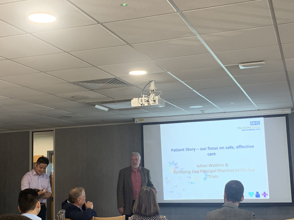 Julian Watkins sharing the patient experience #DGFTPharmacy <a href="/DudleyGroupNHS/">The Dudley Group</a>