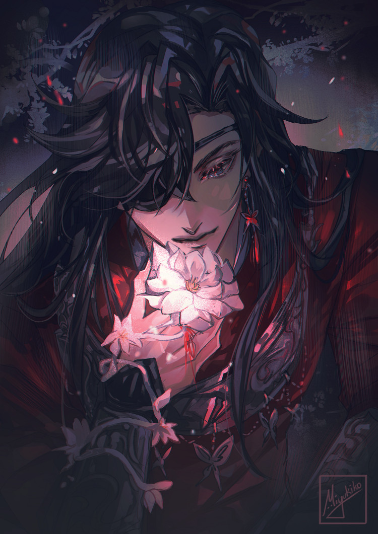 long hair black hair chinese clothes yaoi 2boys male focus bug  illustration images
