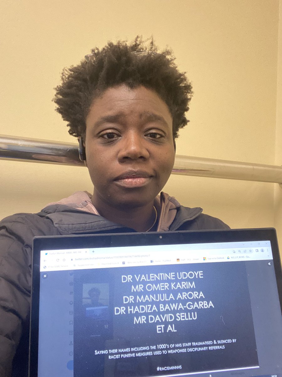 Dr Lola Solebo 💙👶🏾👁️👩🏾💻 (@lolaeyedoc) on Twitter photo @eveosh @TheLifeandLega1 <a href="/MANSAG_uk/">Medical Assoc of Nigerians Across Great Britain</a> <a href="/NDUK_Doctors/">Nigerian Doctors in the UK (NDUK)</a> <a href="/NGPUKgp/">Nigerian GPs UK🇳🇬🇬🇧</a> <a href="/DrJennyVaughan/">Jenny Vaughan | Just Culture for all in healthcare</a> <a href="/Alatenumo/">Alatenumo</a> <a href="/ak411cam/">ak411</a> <a href="/parthaskar/">Partha S Kar 🇮🇳🇬🇧🏏🎥</a> <a href="/AntonEmmanuel2/">Anton Emmanuel</a> <a href="/uwa_ie/">Uwa Ima-Edomwonyi</a> <a href="/ValentineUdoye/">Valentine Udoye</a> Supporting you virtually from #mummyduty @eveosh ✊🏾#SolidarityWithDrUdoye @eveosh @TheLifeandLega1 <a href="/MANSAG_uk/">Medical Assoc of Nigerians Across Great Britain</a> <a href="/NDUK_Doctors/">Nigerian Doctors in the UK (NDUK)</a> <a href="/NGPUKgp/">Nigerian GPs UK🇳🇬🇬🇧</a> <a href="/DrJennyVaughan/">Jenny Vaughan | Just Culture for all in healthcare</a> <a href="/Alatenumo/">Alatenumo</a> <a href="/ak411cam/">ak411</a> <a href="/parthaskar/">Partha S Kar 🇮🇳🇬🇧🏏🎥</a> <a href="/AntonEmmanuel2/">Anton Emmanuel</a> <a href="/uwa_ie/">Uwa Ima-Edomwonyi</a> <a href="/ValentineUdoye/">Valentine Udoye</a> Supporting you virtually from #mummyduty @eveosh ✊🏾#SolidarityWithDrUdoye