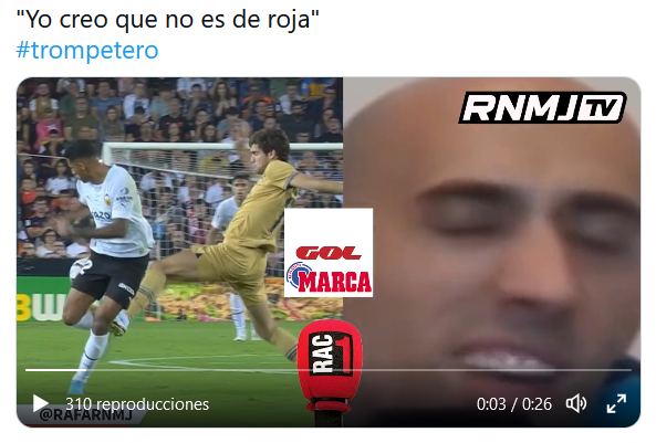 RafaRNMJ's tweet photo. La mafia del orondo corrupto ha cerrado @rnmjtv3 en dos meses. Videos con una foto fija de la no expulsión de Marcos Alonso, por ejemplo, no le producen empatía.

He abierto @rnmjtv6 en su lugar. No puedo saber a quiénes seguía ahí. Por favor, difundid e iré siguiendo, gracias https://t.co/kko4q6pD0G