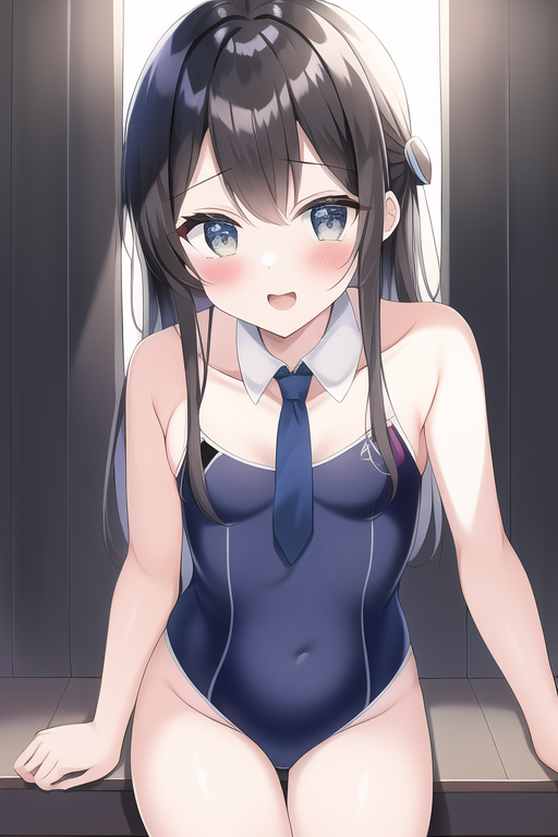 Discharging6107's tweet photo. AI絵
1 cute girl,tie dress,swimsuit, flat chest,
tie,swimsuit,だとネクタイが出なかった。
dressって単語が入ってるからか、ビキニの出現も無し。
1 cute girl,tie dress,bikini, flat chest,
こっちは打率1割、tie,bikiniだとネクタイでない。

#NovelAI https://t.co/p99z1Y4l7A