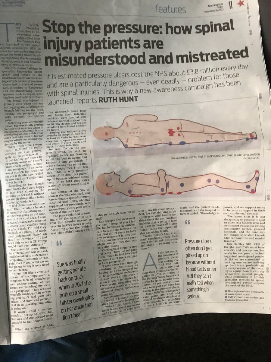 RFH ♿️ (@rfhunt1) on Twitter photo The problems #SCI patients can have when the local hospital doesn’t know how to deal with such injuries and in this case - #PressureSores <a href="/spinalinjuries/">Spinal Injuries Association</a> The problems #SCI patients can have when the local hospital doesn’t know how to deal with such injuries and in this case - #PressureSores <a href="/spinalinjuries/">Spinal Injuries Association</a>