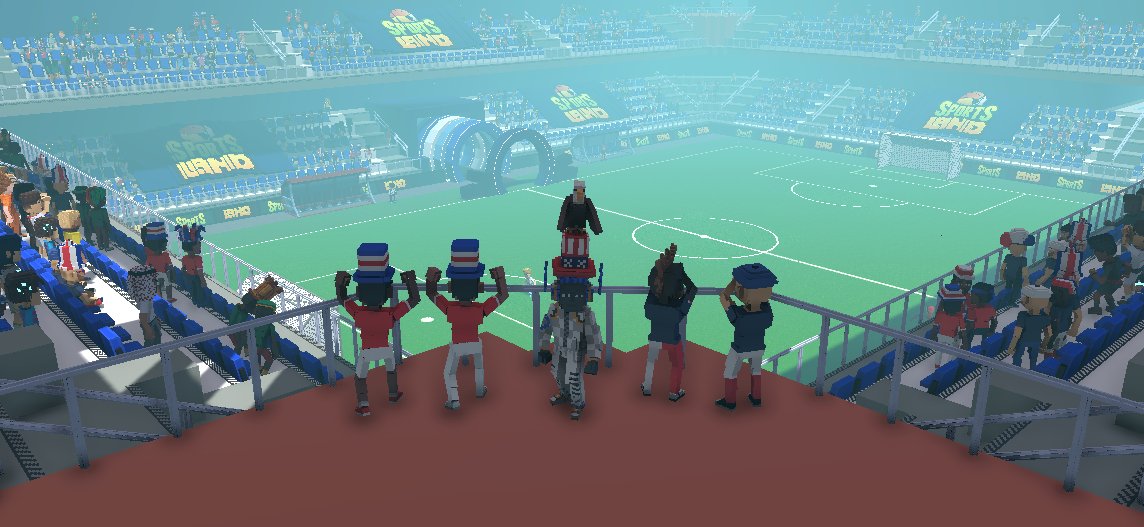 harakatiru's tweet photo. @TheSandboxGame @hermitcrabgame Bringing my A game in Sports Land Stadium @hermitcrabgame ⚽ https://t.co/hycWASXO2k
