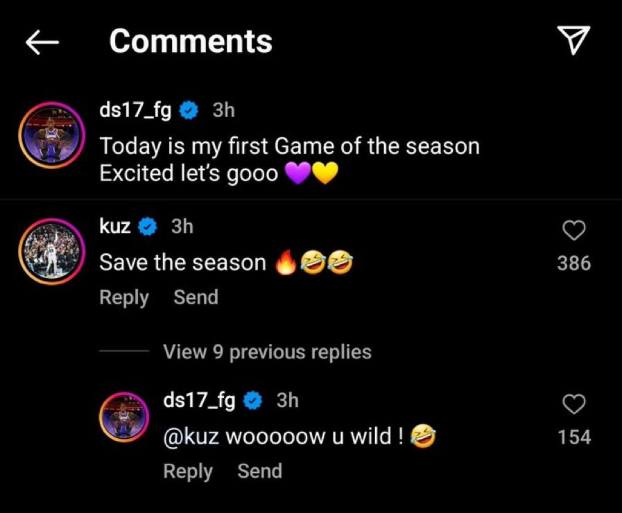 NBAMemes's tweet image. Kyle Kuzma did the Lakers dirty here 😂