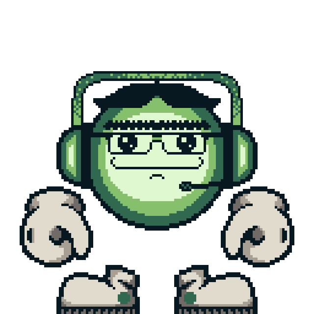 AES_Games13's tweet photo. Plunko with a headset on! #Plunko #TotallyAestheticGames #gamedev #indiedev #solodev #game #pixel_dailies #pixelartist #aseprite https://t.co/T9SFRg91hs
