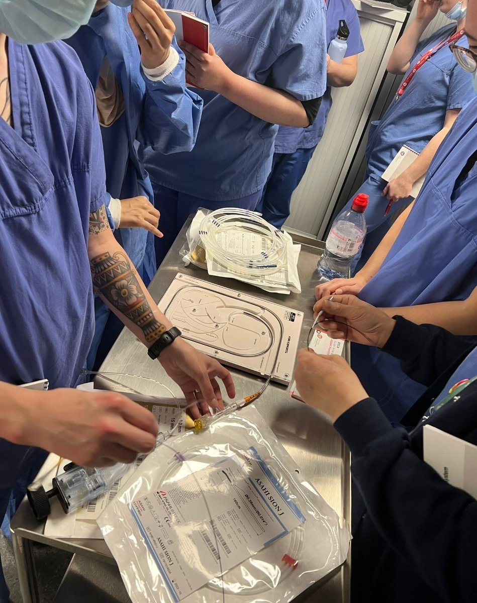 LabsLtht's tweet photo. Training session with @ammozid and @BecksAmy today on audit morning. Informative and hands on experience for the multidisciplinary team involved in complex PCI. #collaborativeworking
#CTO #pci @cardiorespLTHT @LTHTCRMandEP @LTHTResearch @VP_Med https://t.co/Dr35RFq8MU