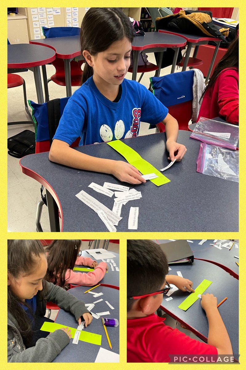 Who says there’s no hands-on in RLA?! Let’s manipulate TEXT! 🤓 Check out 4th grade working with pronoun dominoes & combining sentences! #HandsOnMindsOn We are #BuildingWriters✏️ @SagelandMicroES! ❤️🐾💙