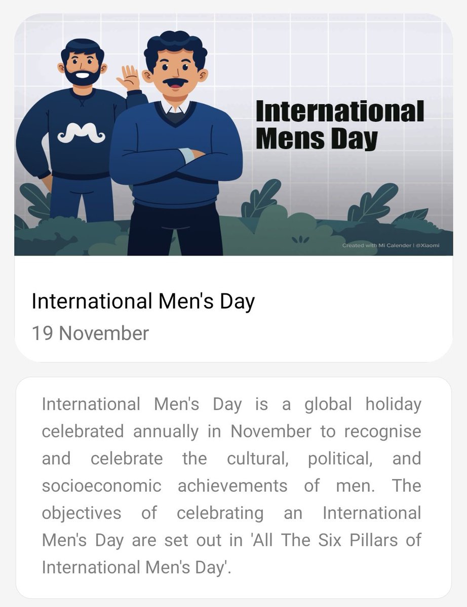 It's not easy to be a men
       And
It's really hard to be a gentleman!! ✨

#happyinternationalmensday 
#HappyInternationalMensDay2022 
#MensDay  #Mensday2022  #MensDay19Nov