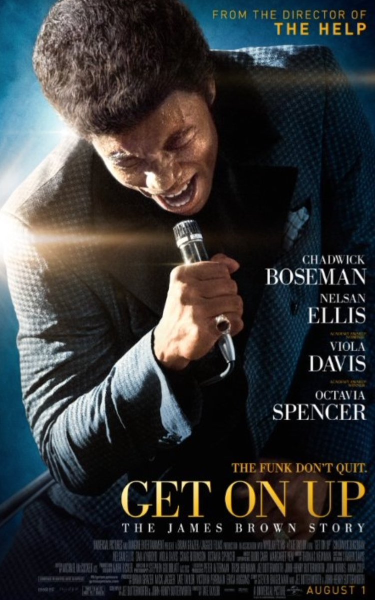 제임스 브라운(Get on Up,2014)

오늘은 블랙펜서 연기를 했던 채드윅 보스만이 연기한 제임스 브라운의 일대기를 그린 영화 한편을 보았습니다. 제가 생각한는 펑크는 시드 비셔스의 “My Way” 보다는 제임스 브라운의 “I Feel Good"에 가까워서 제임스 브라운에 대해 자세히 알고 싶었습니다.