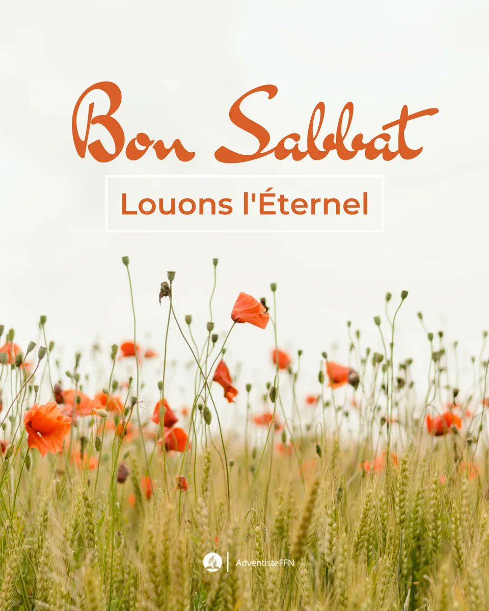 Je veux remercier le Seigneur à chaque instant, ma bouche chantera toujours sa louange.
Joyeux Sabbat!