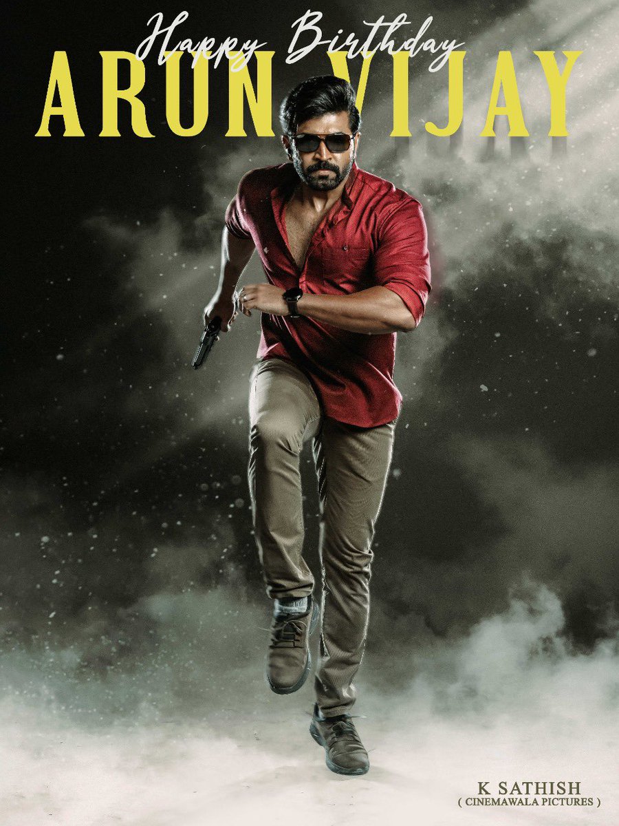 Happy Birthday Super Talented & lovable @arunvijayno1 Sir ♥️♥️ #HBDArunVijay