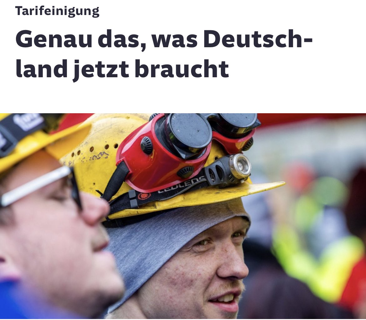 Hagelueken's tweet photo. Die Metallbranche bekommt trotz Energieschocks und #Inflation einen Abschluss hin. Das bedeutet keine weiteren Streiks, aber mehr Konsum durch höhere Löhne - und macht Arbeitnehmer weniger anfällig für die Parolen von rechts. Mein Kommentar
https://t.co/CbTdwQaMmf #TRME22 #TRME https://t.co/FISVkSDUAc