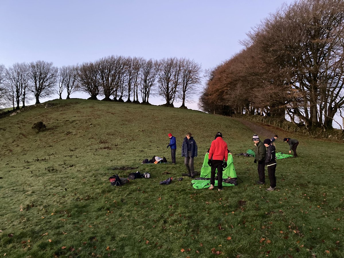 Ten Tors training underway, always special under the stars and waking up to this view <a href="/BWordsworths/">Bishop Wordsworth's</a> #adifferentclassroom #nowforbreakfast #frost