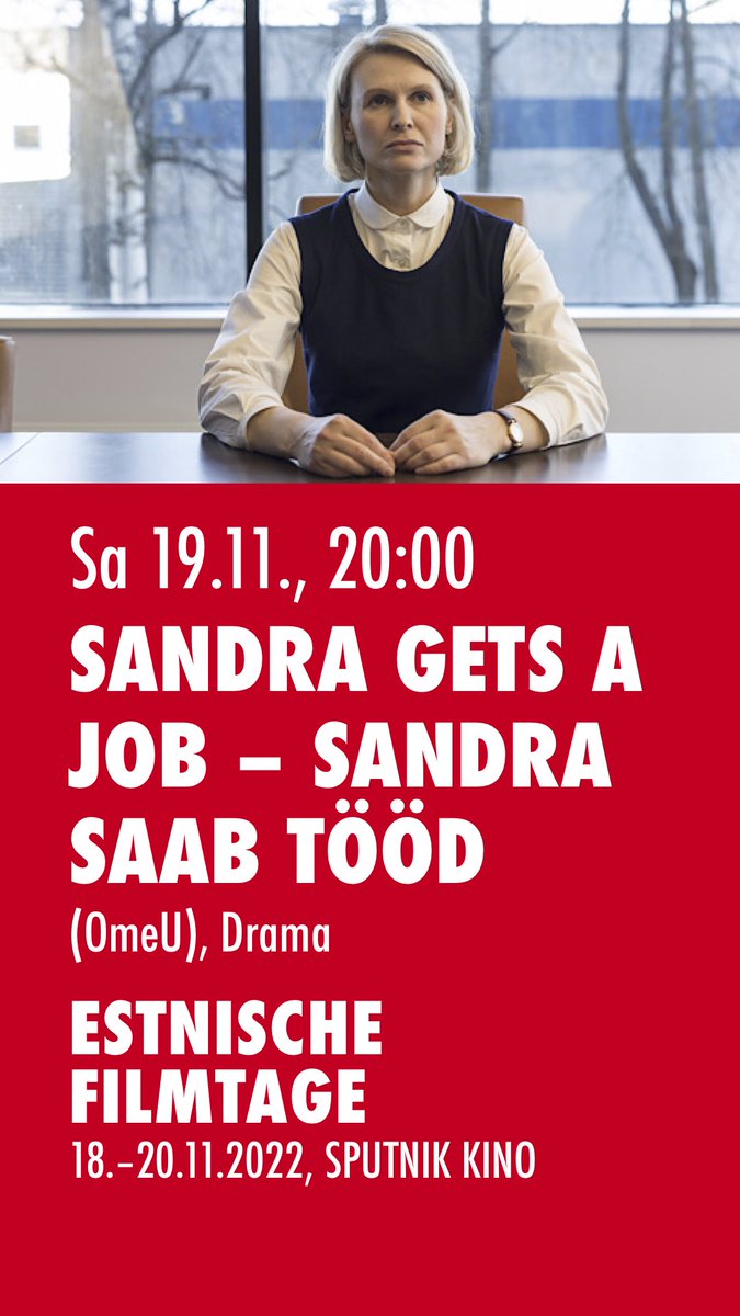 Heute bei den Estnischen Filmtagen im Sputnik Kino am Südstern! Programm: sputnik-kino.com