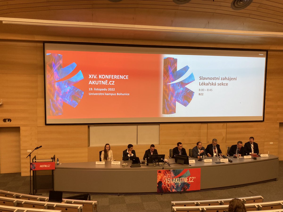 AKUTNE_CZ's tweet photo. XIV. konference https://t.co/mjDkRtFZzL právě začíná! 
#akutnecz2022 https://t.co/J5t7uAhTRw