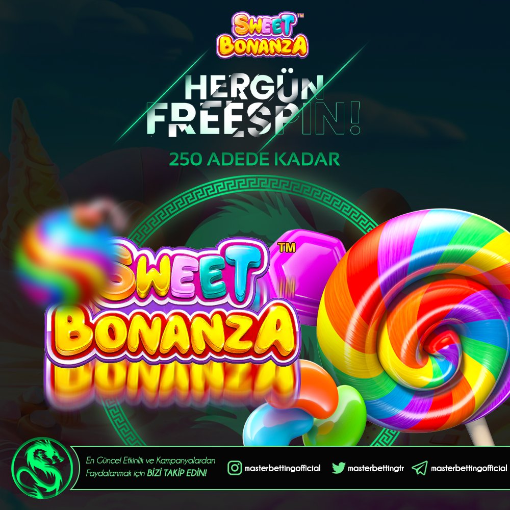 #masterbetting de 250ye kadar freespin seninle...
🥰RT 🔰Beğen 🎁Ödül