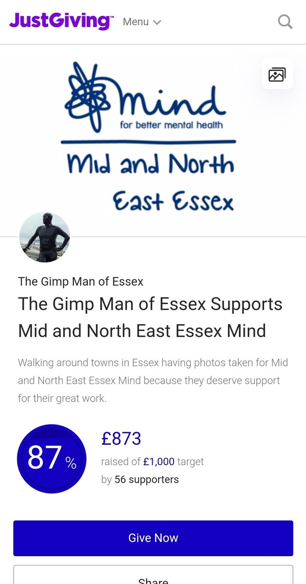 Wow! That escalated suddenly! Thank you so much for your donations, it really does mean a lot 🙏
#TGMoE #gimpmanofessex #mentalhealth #mnessexmind  #itsokaytonotbeokay #libidex

Justgiving.com/fundraising/tg…