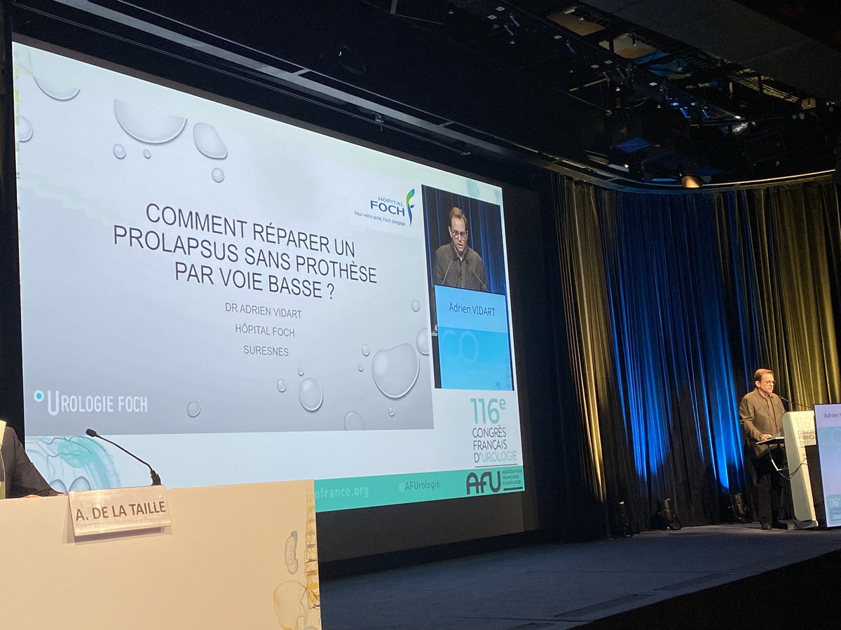 Association Française d'Urologie - AFU (@afurologie) on Twitter photo Forum des techniques chirurgicales du #CFU2022, ça commence avec <a href="/AdrienVidart/">Adrien Vidart</a> et la réparation du prolapsus sans prothèse par voie basse Forum des techniques chirurgicales du #CFU2022, ça commence avec <a href="/AdrienVidart/">Adrien Vidart</a> et la réparation du prolapsus sans prothèse par voie basse