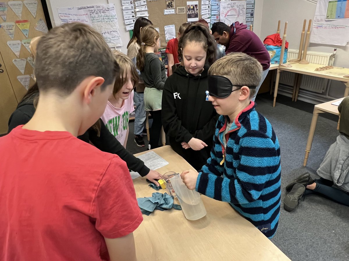 BrockhamptonPr4's tweet photo. Year 6 had a great visit from @AjLFC4ever from @SightConcern this week. The children learnt about Aj’s extraordinary journey becoming Paralympic champion and overcoming adversity. They then participated in some blind/ visually impaired activities #community #health #independence https://t.co/KXIoJhoRsl