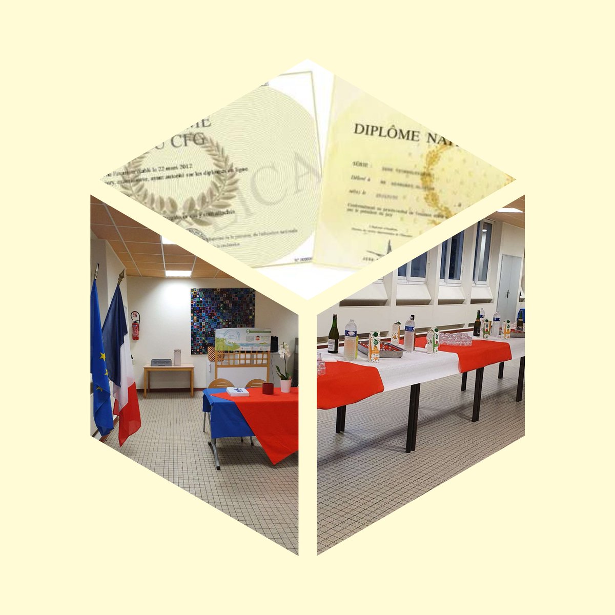 Nous étions nombreux hier soir à <a href="/CLG_pmc79/">Collège Pierre et Marie Curie Niort</a> pour la remise des 🎓. 
Beaucoup de fierté autour de ce premier diplôme de nos anciens collègiens. 
👏👏à eux, 🙏aux enseignants et aux personnels. 
#DNB
#CFG
#lecolemancipatrice
#libertegalitefraternite