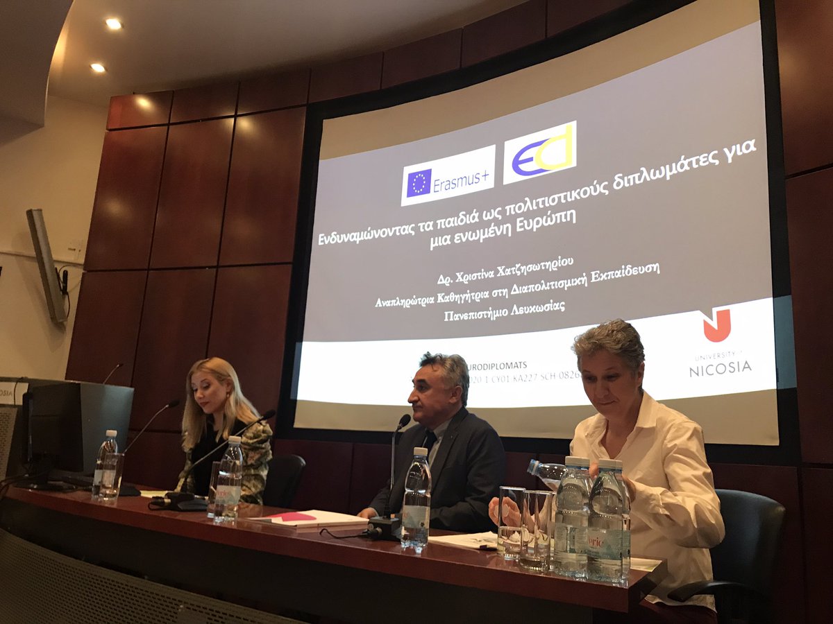 In <a href="/Uni_of_Nicosia/">University Nicosia</a> presenting our project findings. #culturaldiplomacy #ErasmusPlus #education
