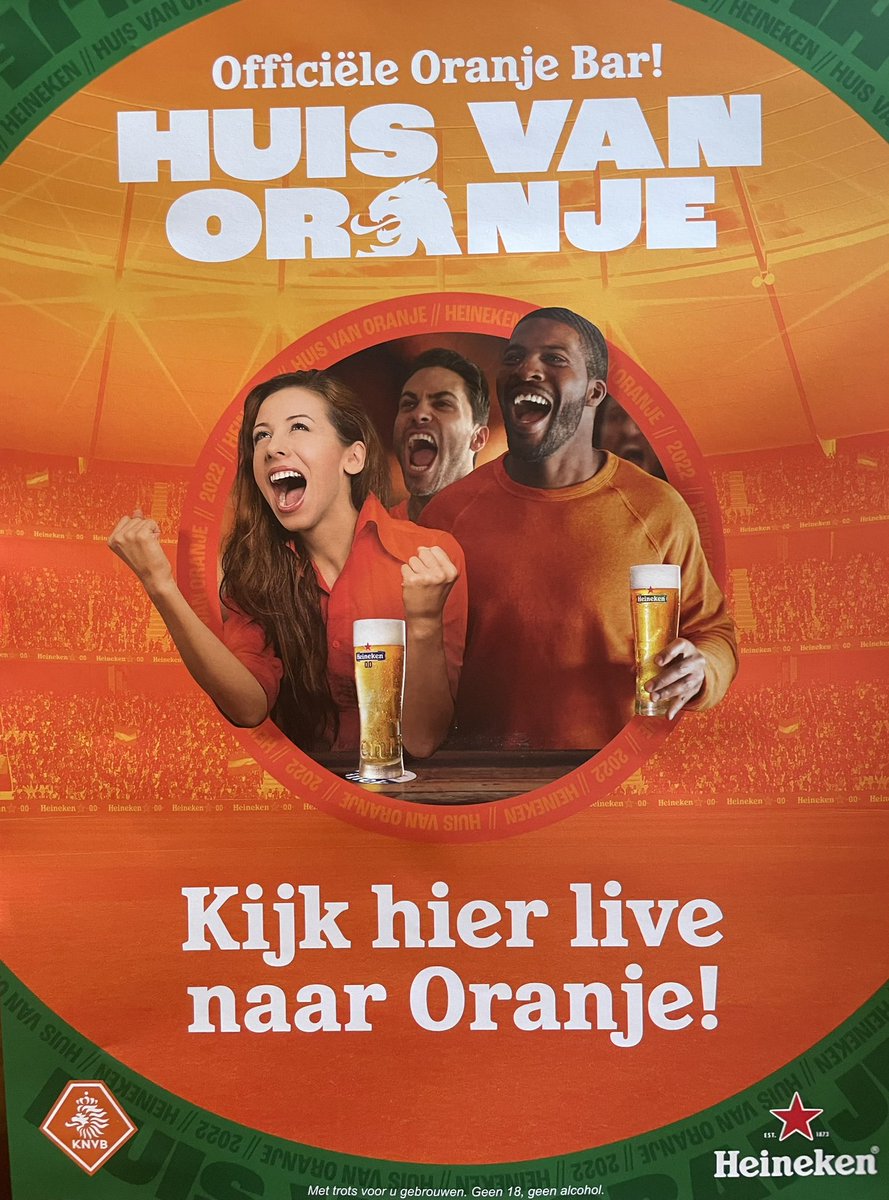 Maandag op groot scherm in De Vlisterstee!
Kom gezellig kijken.
Omdat het tijdens etenstijd is hebben we een leuke ACTIE!
Saté met frites voor maar €12,50