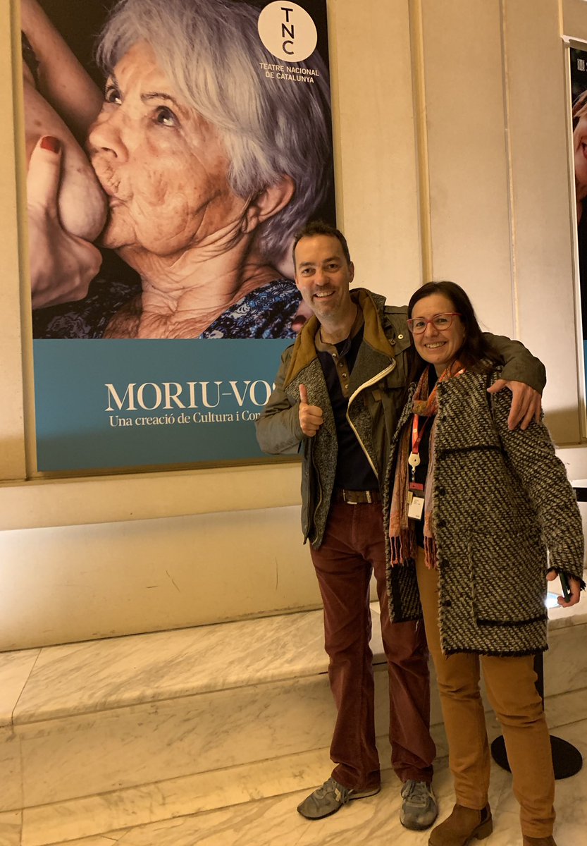 Wonderful to catch Moriu-Vos by <a href="/CultiConflicte/">CulturaiConflicte</a> at the <a href="/teatrenacional/">TNC</a> in Barcelona. A beautiful piece about growing older &amp; how society treats (&amp; deals with) the elderly. Thanks Teresa Turiera - so lovely to see you here…:-) 👏🎭🇪🇸